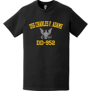 USS Charles F. Adams (DD-952) Commemorative Logo Veteran T-Shirt Tactically Acquired   