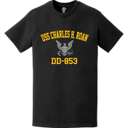 USS Charles H. Roan (DD-853) Commemorative Logo Veteran T-Shirt Tactically Acquired   