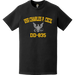 USS Charles P. Cecil (DD-835) Commemorative Logo Veteran T-Shirt Tactically Acquired   