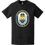 USS Charlestown (LCS-18) Ship's Crest Logo Emblem T-Shirt Tactically Acquired   