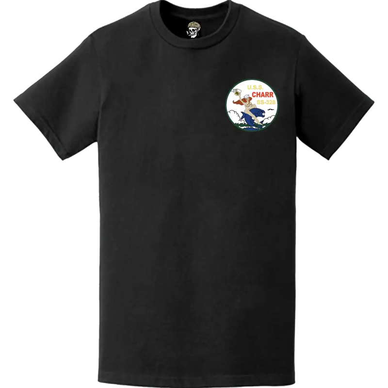 USS Charr (SS-328) Submarine Left Chest Logo Emblem T-Shirt