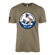 USS Chopper (SS-342) Balao-Class Submarine T-Shirt - Coyote Brown