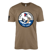 USS Chopper (SS-342) Balao-Class Submarine T-Shirt - Woodland Brown