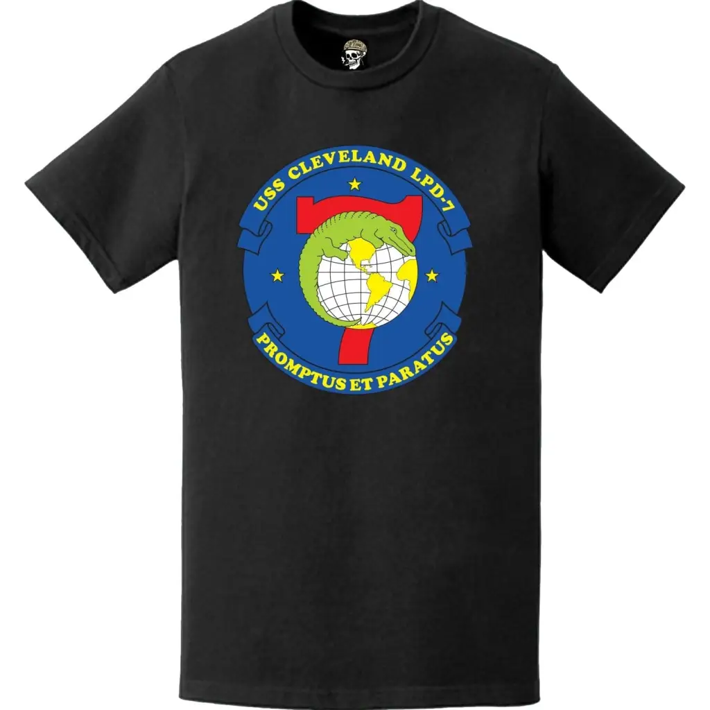 USS Cleveland (LPD-7) Ship's Crest Emblem T-Shirt Tactically Acquired   