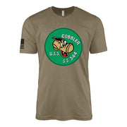 USS Cobbler (SS-344) Balao-Class Submarine T-Shirt - Coyote Brown