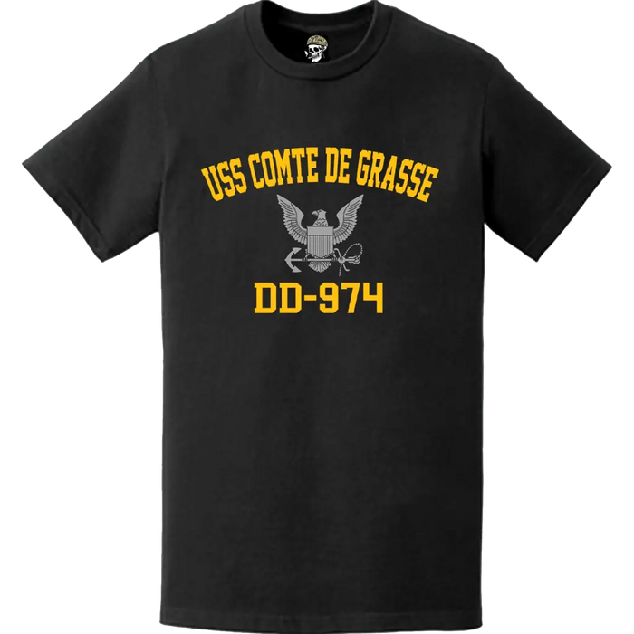 USS Comte De Grasse (DD-974) Commemorative Logo Veteran T-Shirt Tactically Acquired   