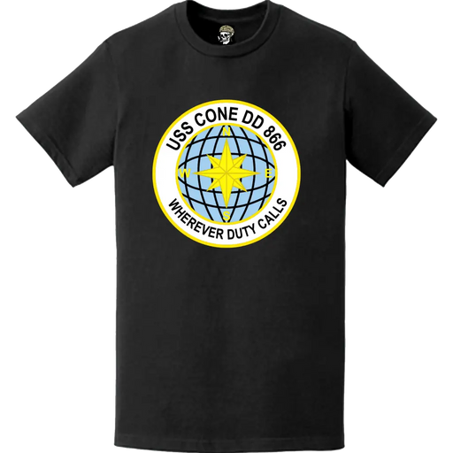 USS Cone (DD-866) Ship's Crest Logo T-Shirt Tactically Acquired   