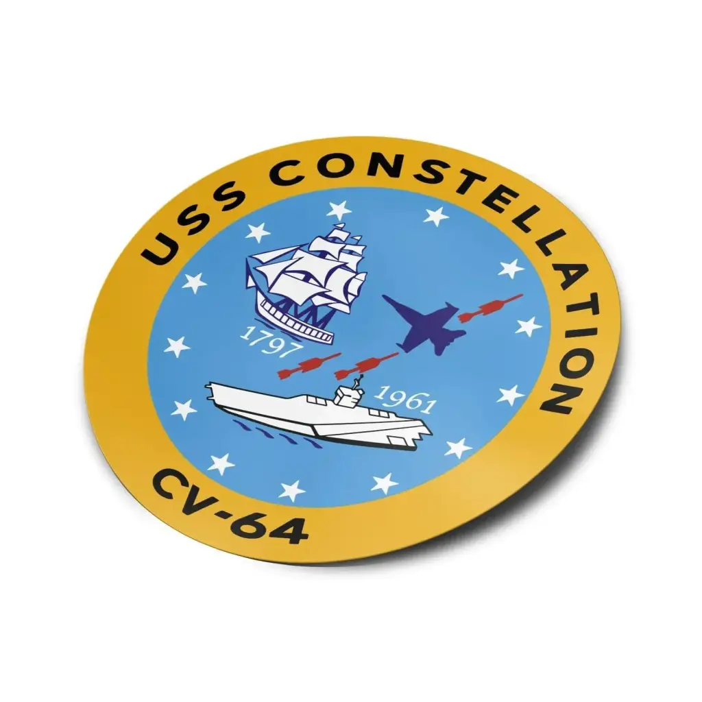USS Constellation (CV-64) Die-Cut Vinyl Sticker Decal Tactically Acquired   