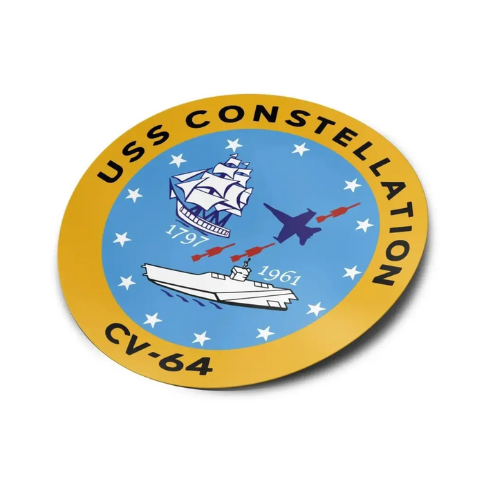 USS Constellation (CV-64) Die-Cut Vinyl Sticker Decal Tactically Acquired   