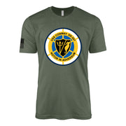 USS Conway (DD-507) Fletcher-Class Destroyer T-Shirt - Military Green