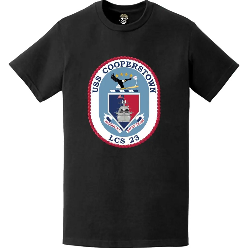 USS Cooperstown (LCS-23) Ship's Crest Logo Emblem T-Shirt