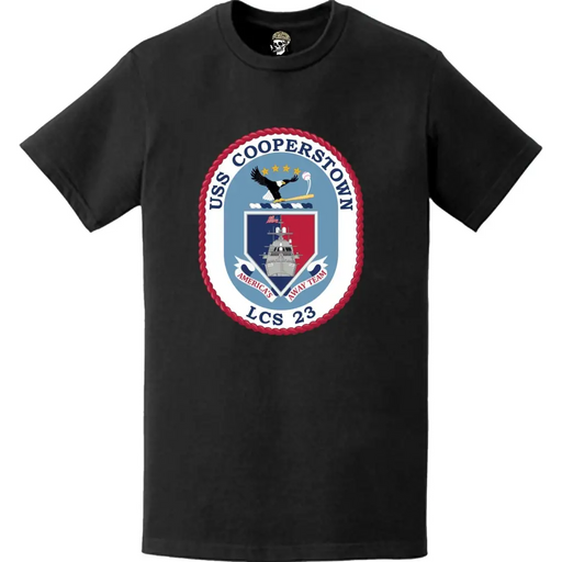 USS Cooperstown (LCS-23) Ship's Crest Logo Emblem T-Shirt Tactically Acquired   