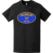 USS Coral Sea (CV-43) Aircraft Carrier T-Shirt Tactically Acquired   
