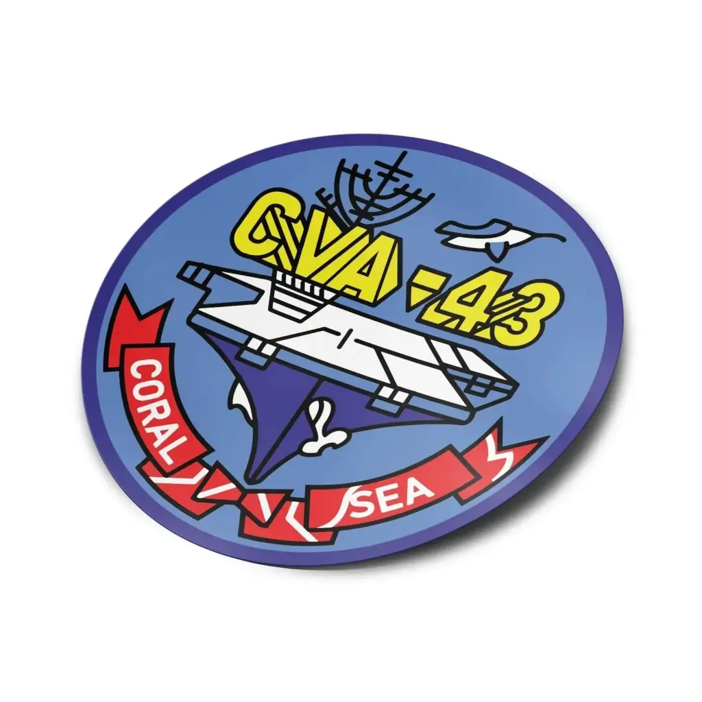 USS Coral Sea (CVA-43) Die-Cut Vinyl Sticker Decal Tactically Acquired   