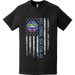 USS Coral Sea (CVA-43) Patriotic Ship's Crest Logo American Flag T-Shirt Tactically Acquired   