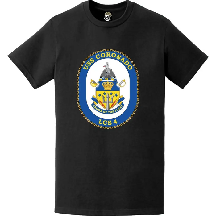 USS Coronado (LCS-4) Ship's Crest Logo Emblem T-Shirt Tactically Acquired   