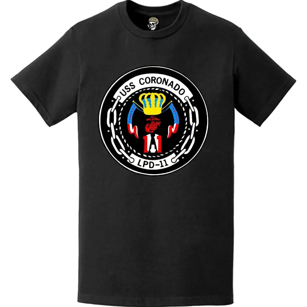 USS Coronado (LPD-11) Ship's Crest Emblem T-Shirt Tactically Acquired   