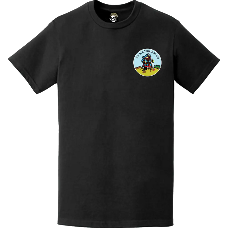 USS Corsair (SS-435) Submarine Left Chest Logo Emblem T-Shirt
