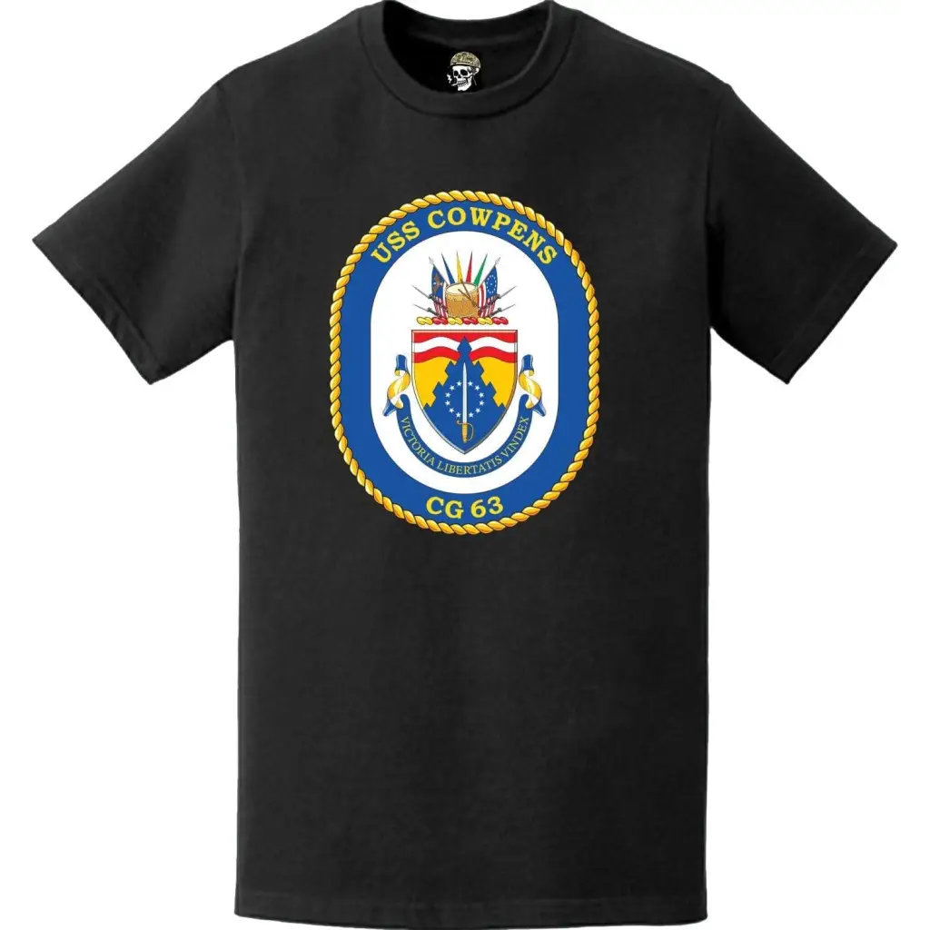 USS Cowpens (CG-63) Ship's Crest Logo T-Shirt Tactically Acquired   