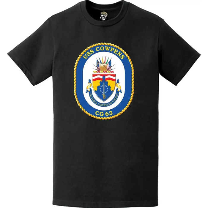 USS Cowpens (CG-63) Ship's Crest Logo T-Shirt Tactically Acquired   