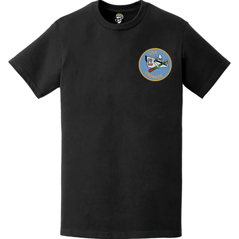 USS Croaker (SS-246) Submarine Left Chest Logo Emblem T-Shirt