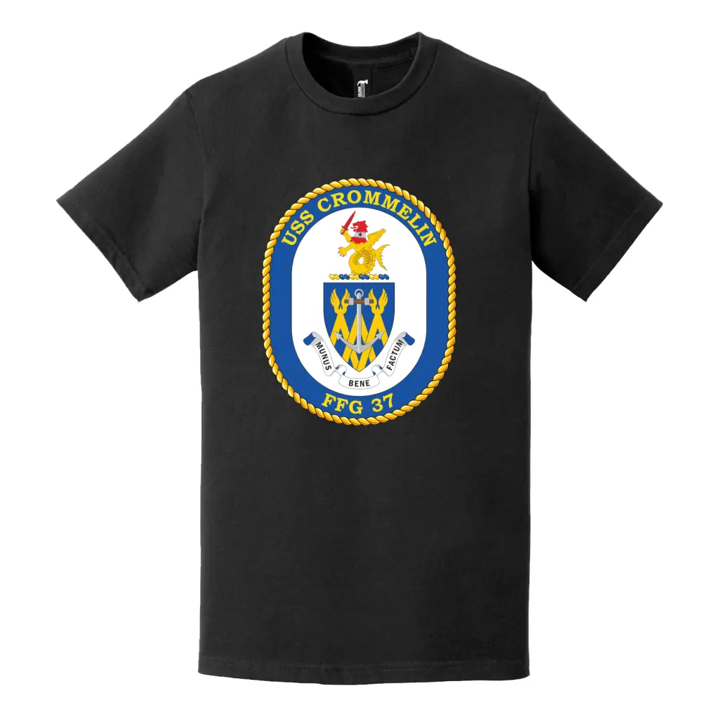 USS Crommelin (FFG-37) Logo Emblem T-Shirt Tactically Acquired   