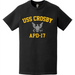 USS Crosby (APD-17) T-Shirt Tactically Acquired   