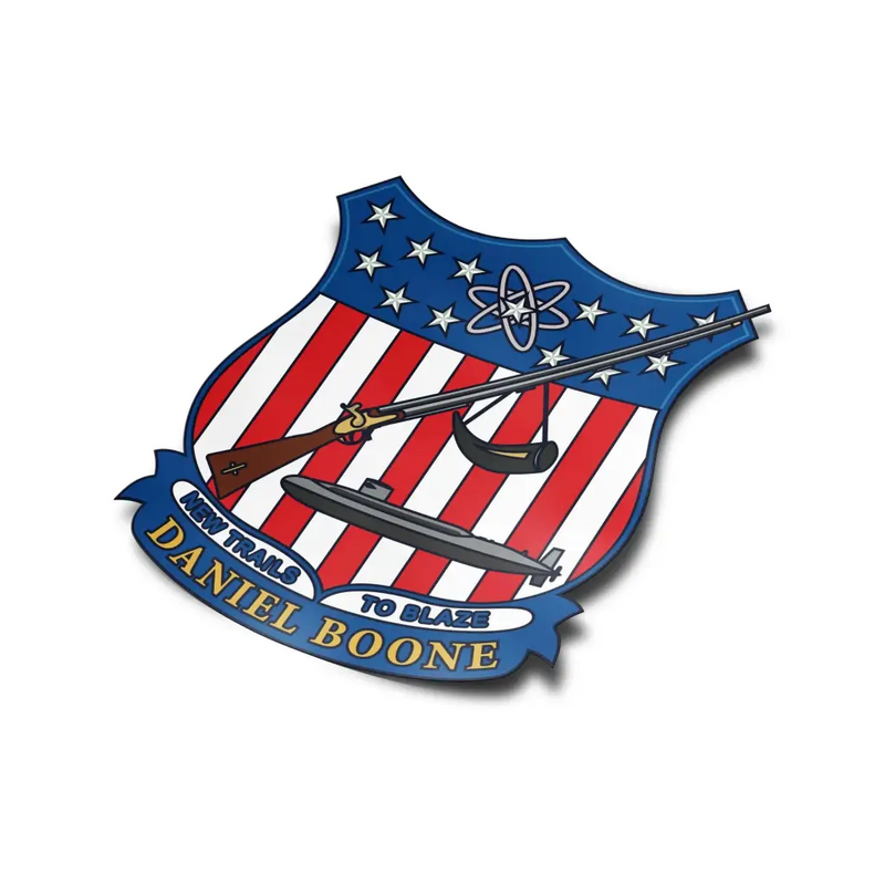 USS Daniel Boone (SSBN-629) Die-Cut Vinyl Sticker Decal