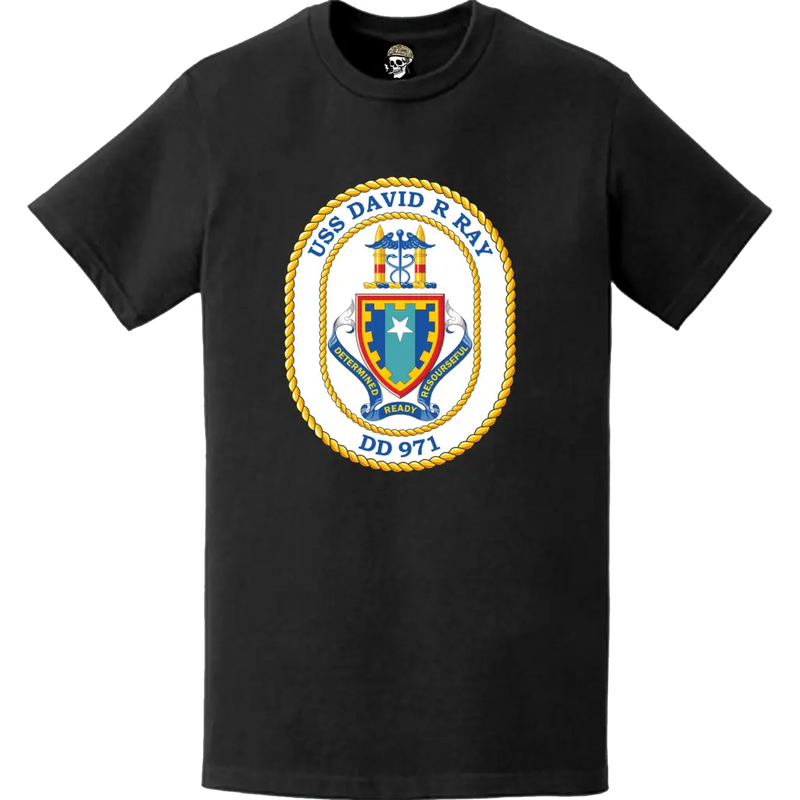 USS David R. Ray (DD-971) Ship's Crest Logo T-Shirt