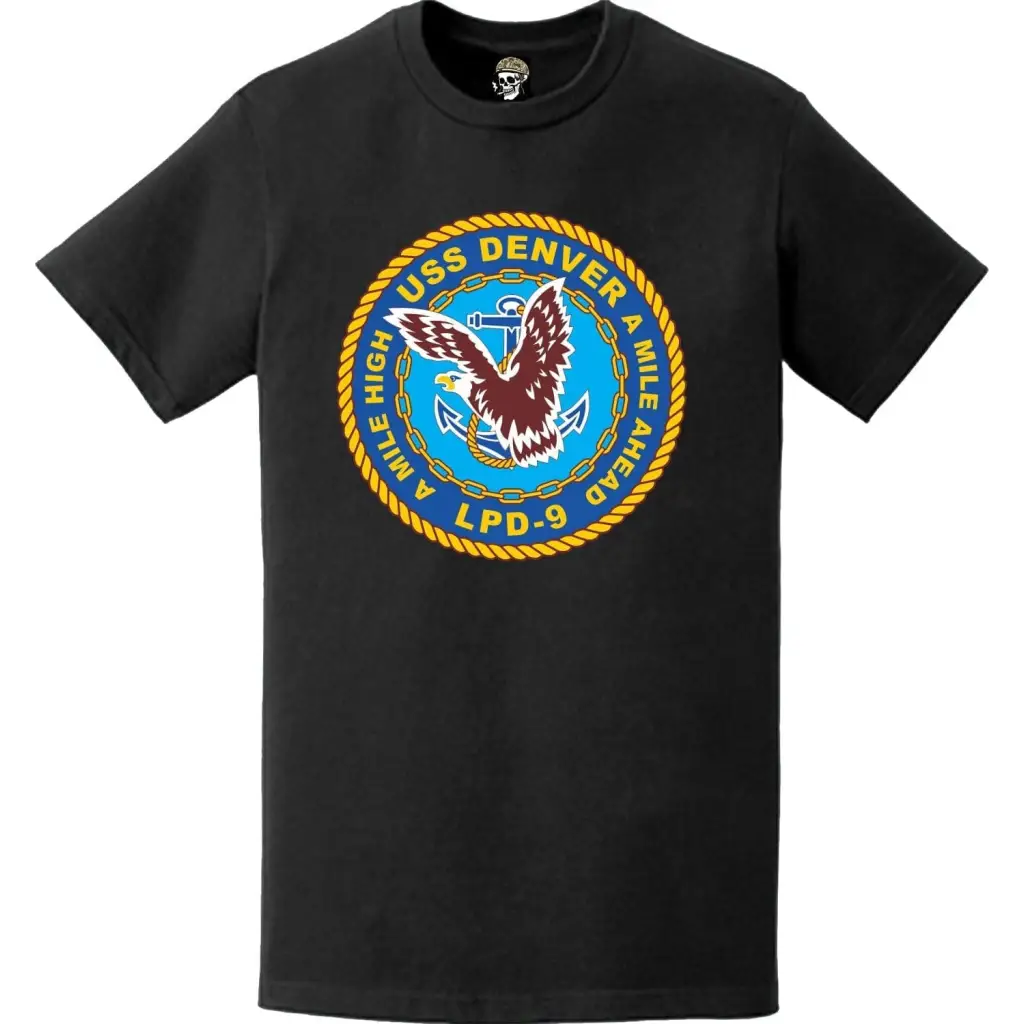 USS Denver (LPD-9) Ship's Crest Emblem T-Shirt Tactically Acquired   