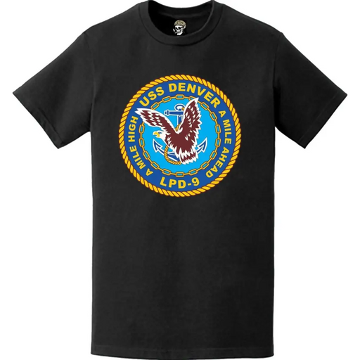 USS Denver (LPD-9) Ship's Crest Emblem T-Shirt Tactically Acquired   
