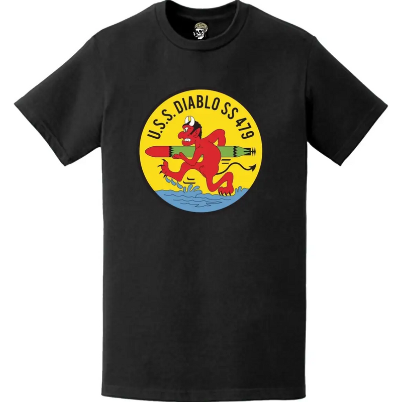 USS Diablo (SS-479) Submarine Logo Emblem Crest T-Shirt