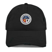 USS Doris Miller (CVN-81) Embroidered Distressed Dad Hat Tactically Acquired Black  