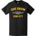 USS Drum (SSN-677) Submarine T-Shirt Tactically Acquired   