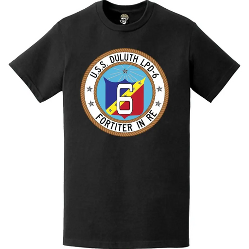 USS Duluth (LPD-6) Ship's Crest Emblem T-Shirt Tactically Acquired   