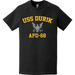 USS Durik (APD-68) T-Shirt Tactically Acquired   
