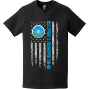 USS Dwight D. Eisenhower (CVN-69) American Flag T-Shirt Tactically Acquired   