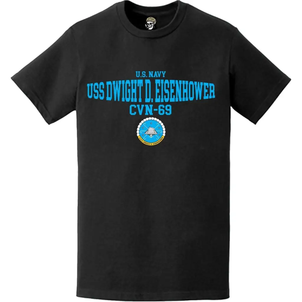 USS Dwight D. Eisenhower (CVN-69) Bulge Emblem T-Shirt Tactically Acquired   