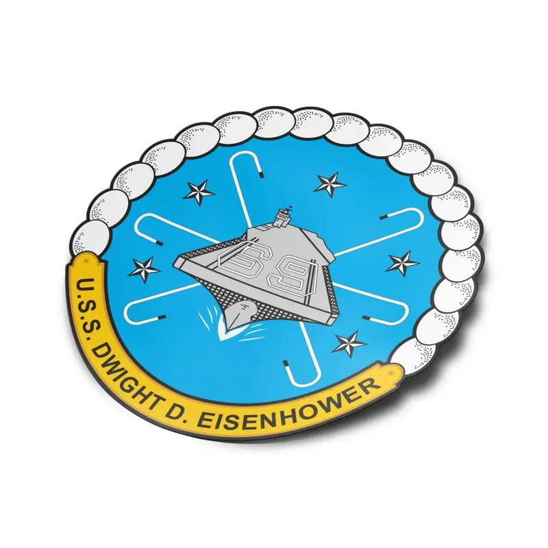 USS Dwight D. Eisenhower (CVN-69) Die-Cut Vinyl Sticker Decal