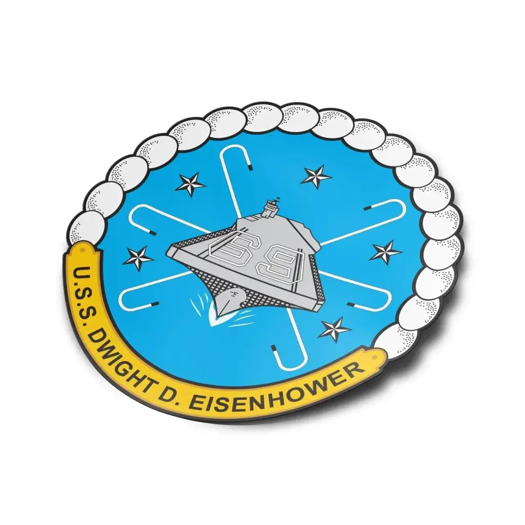 USS Dwight D. Eisenhower (CVN-69) Die-Cut Vinyl Sticker Decal Tactically Acquired   
