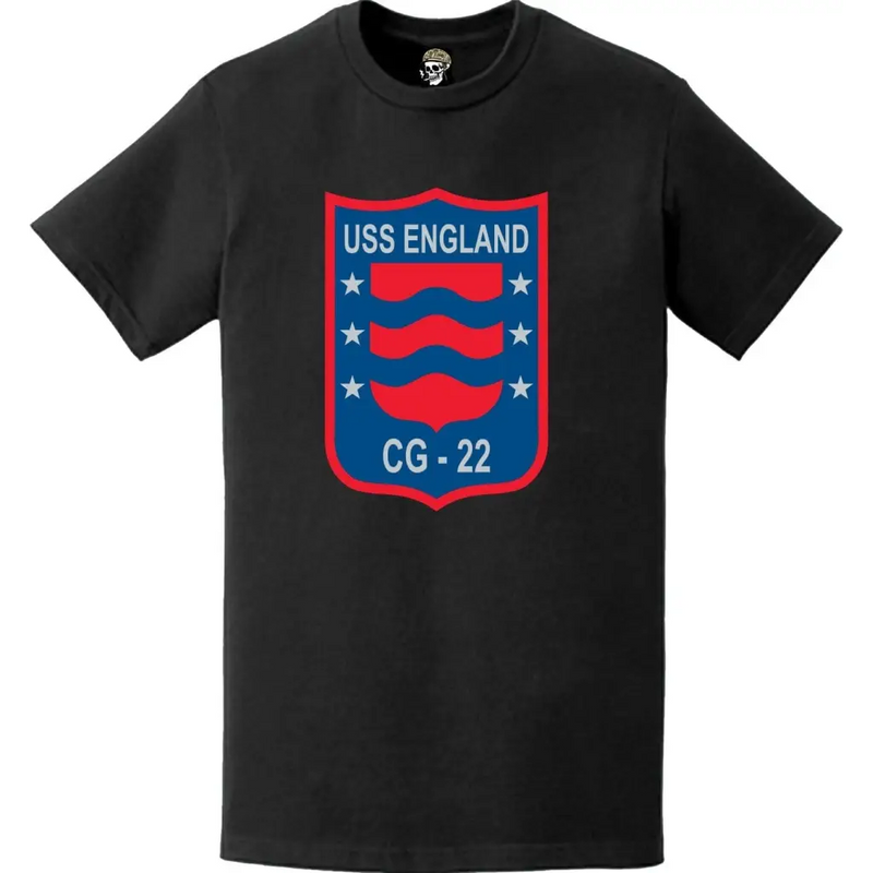 USS England (CG-22) Ship's Crest Logo T-Shirt