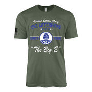 USS Enterprise CV-6 Since 1938 Big E legacy WW2 Navy aircraft carrier t-shirt in military green