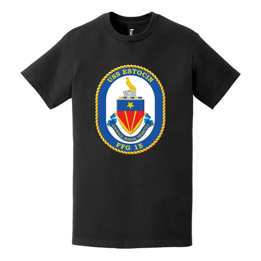 USS Estocin (FFG-15) Logo Emblem T-Shirt Tactically Acquired   