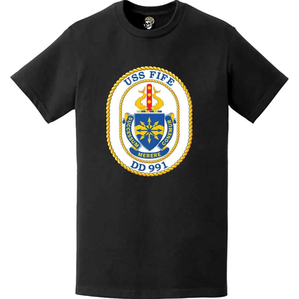 USS Fife (DD-991) Ship's Crest Logo T-Shirt Tactically Acquired   
