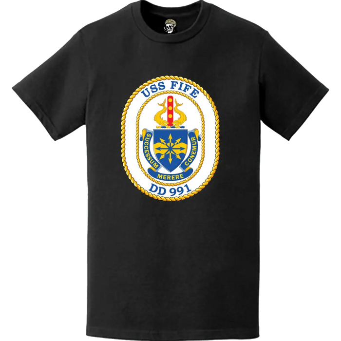 USS Fife (DD-991) Ship's Crest Logo T-Shirt Tactically Acquired   