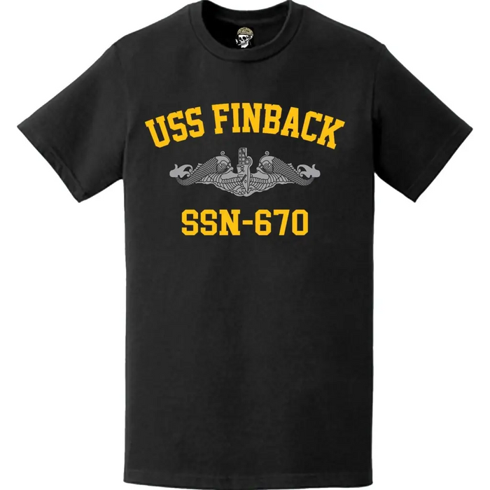 USS Finback (SSN-670) Submarine T-Shirt Tactically Acquired   
