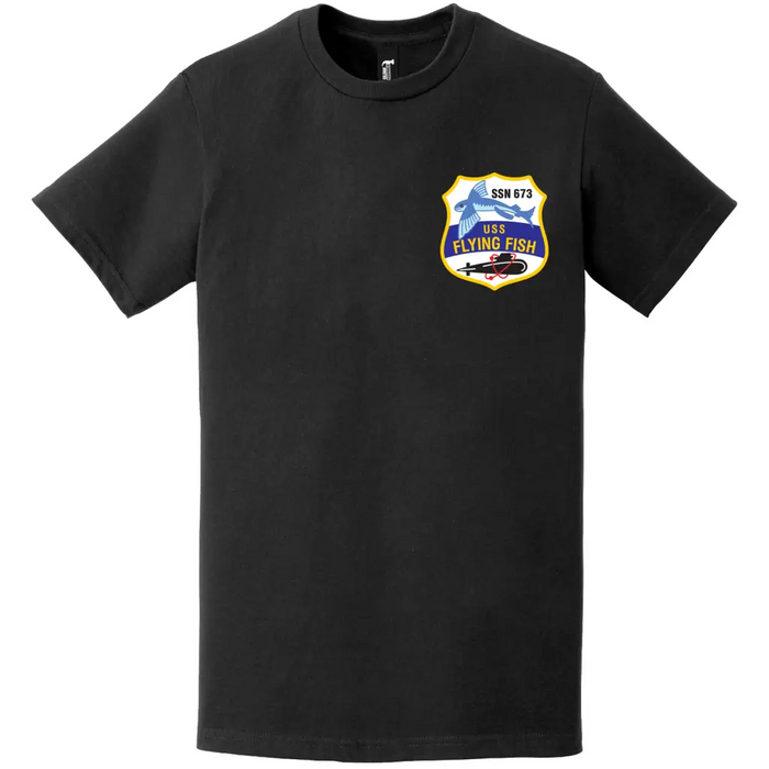 USS Flying Fish (SSN-673) Submarine Logo T-Shirt Tactically Acquired   