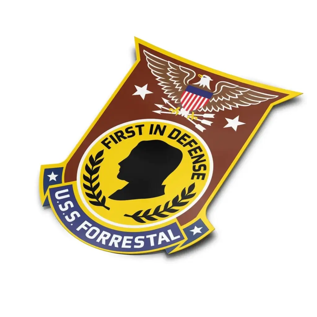 USS Forrestal (CV-59) Die-Cut Vinyl Sticker Decal Tactically Acquired   