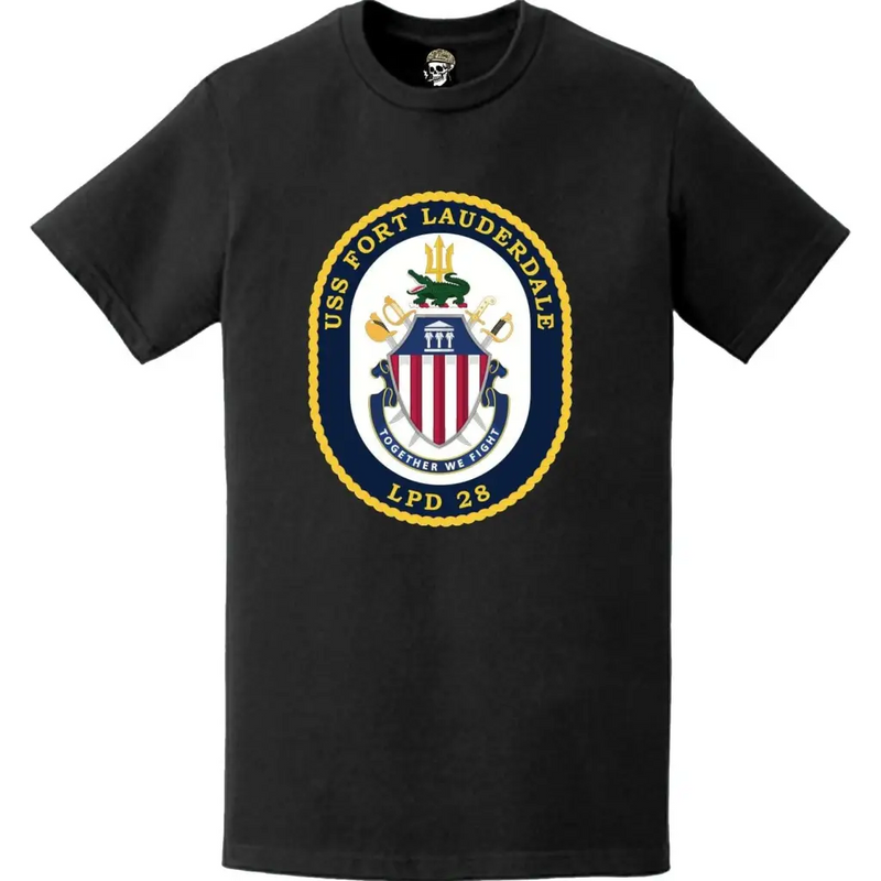 USS Fort Lauderdale (LPD-28) Ship's Crest Emblem T-Shirt