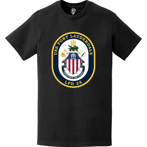 USS Fort Lauderdale (LPD-28) Ship's Crest Emblem T-Shirt Tactically Acquired   
